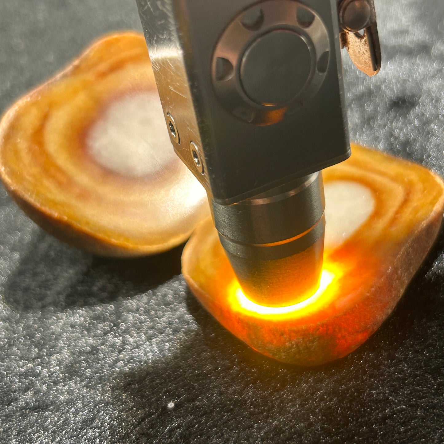 Natural Type A Jadeite | Warm Honey Brown Special Donut | Rare & Unique | 308g | 61×50mm