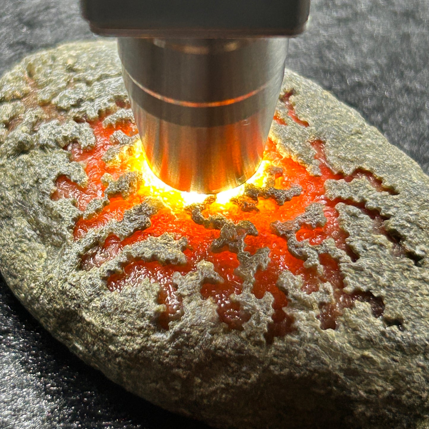 Natural Type A Jadeite | Nan Qi Windowed Jadeite | Ox Blood Red | 263g | 90×51×32mm
