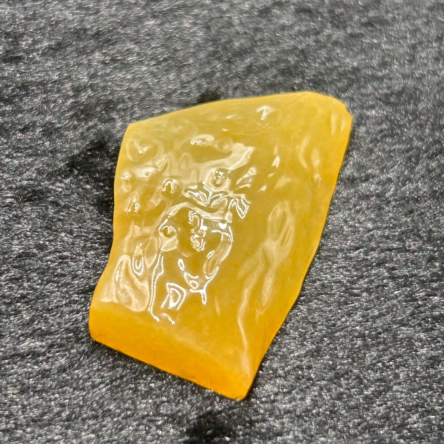 Natural Type A Jadeite | Full Yellow Ice Floating Jadeite Slab (Three Pieces) | 28g & 22g & 22g | 52×33×8mm & 49×27×7mm & 44×27×9mm