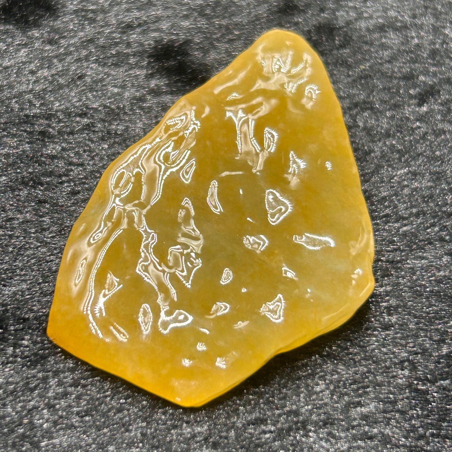 Natural Type A Jadeite | Full Yellow Ice Floating Jadeite Slab (Three Pieces) | 28g & 22g & 22g | 52×33×8mm & 49×27×7mm & 44×27×9mm