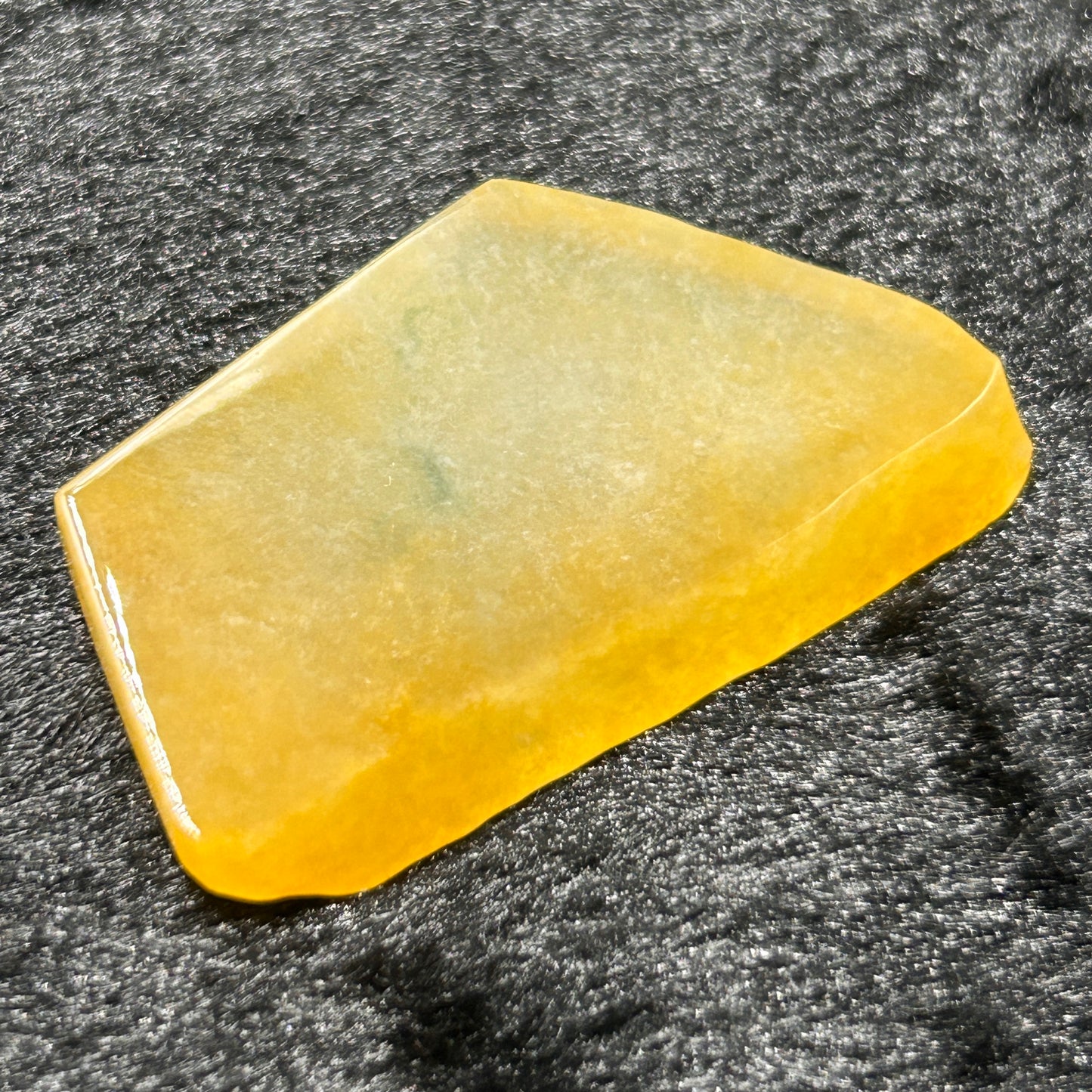 Natural Type A Jadeite | Full Yellow Ice Floating Jadeite Slab (Three Pieces) | 28g & 22g & 22g | 52×33×8mm & 49×27×7mm & 44×27×9mm