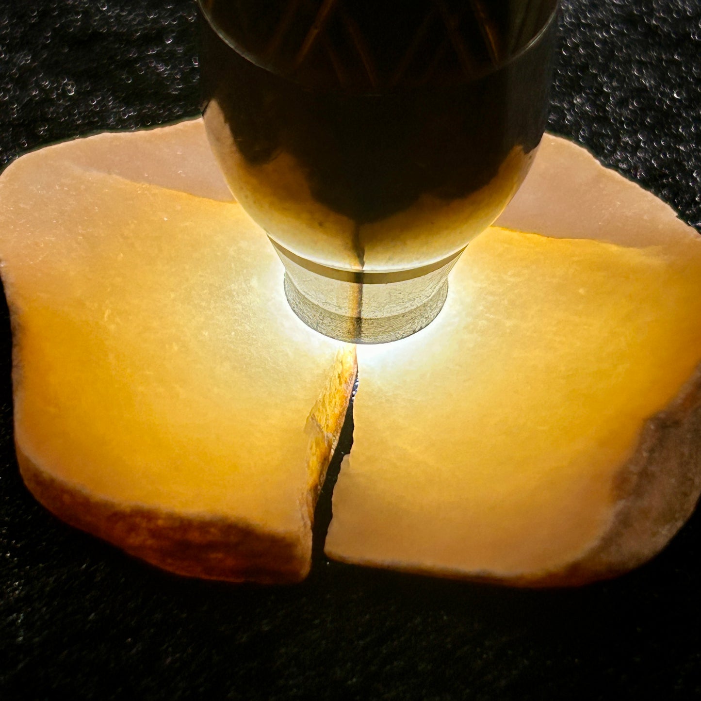 Natural Type A Jadeite | Full Yellow Da Ma Kan Semi-Mountain Semi-Water Material (Two Pieces) | 35g | 45×25×7mm