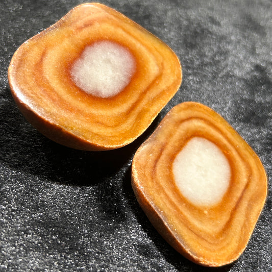 Natural Type A Jadeite | Warm Honey Brown Special Donut | Rare & Unique | 308g | 61×50mm