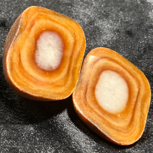 Natural Type A Jadeite | Warm Honey Brown Special Donut | Rare & Unique | 308g | 61×50mm