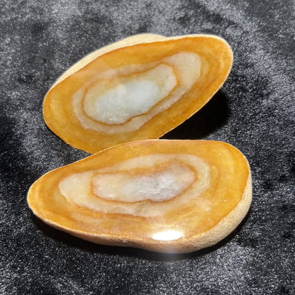 Natural Type A Jadeite | Da Ma Kan Cut Sweet Donut (Odd-Shaped Material) | 406g & 230g | 105×55×45mm & 105×50×12mm